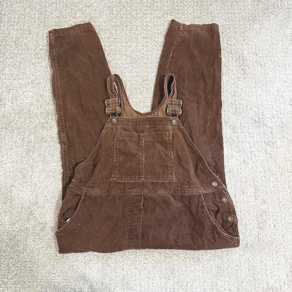 Motherhood Brown Corduroy Maternity Overalls